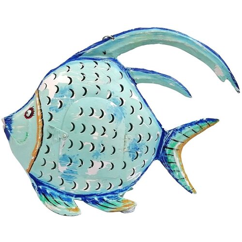 Signes Grimalt Kipci in figurice Svečnik Blue Fish Modra Cene