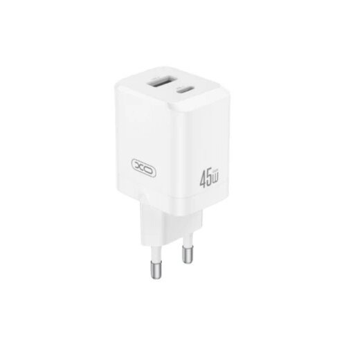 XO Kućni punjač od 45W (USB-C + USB-A) CE36, Beli Cene