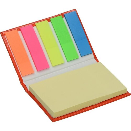  Notesnik mini s samolepilnimi lističi 8,6x6,5x1,8cm rdeč PROMOCIJA Cene