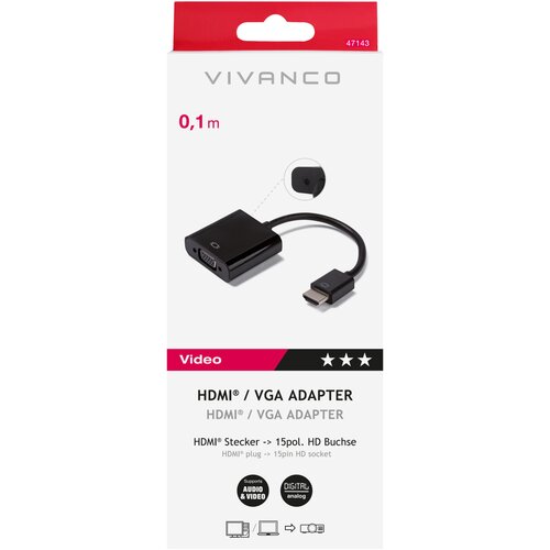 Vivanco HDMI-VGA adapter 47143 HDMI/VGA Cijene