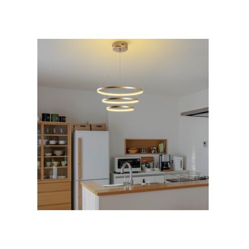 Opviq LED viseča svetilka v zlati barvi &amp;oslash; 50 cm Simit &amp;ndash; Slike