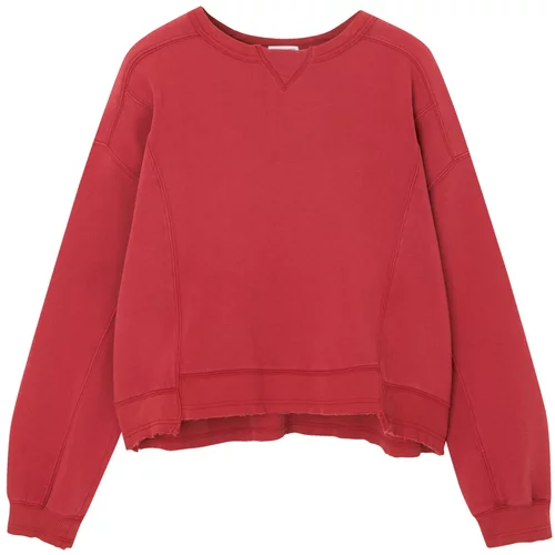 Pull&Bear Sweater majica crvena