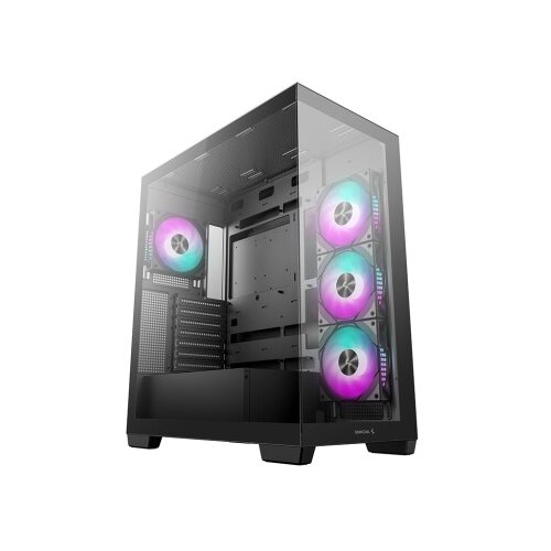 DeepCool Računalni&scaron;ko ohi&scaron;je CG580 4F, ATX, Midi-Tower, kaljeno steklo, črno Cene