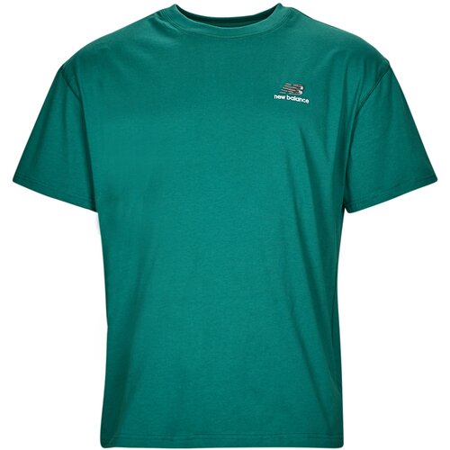 New Balance Majice s kratkimi rokavi Uni-ssentials Cotton T-Shirt Zelena Cene