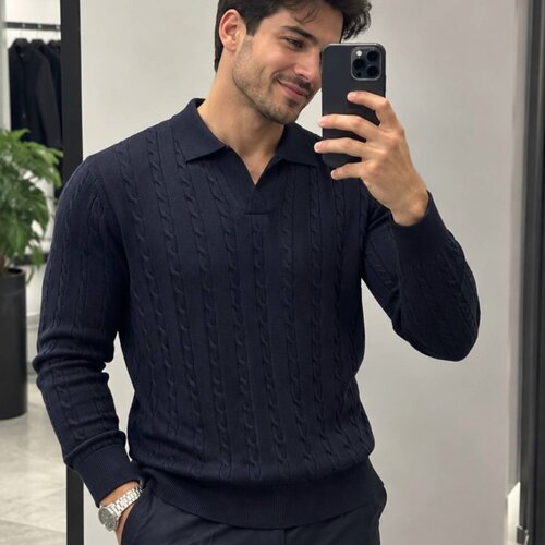  mu&amp;scaron;ki polo džemper RM1010 Slike