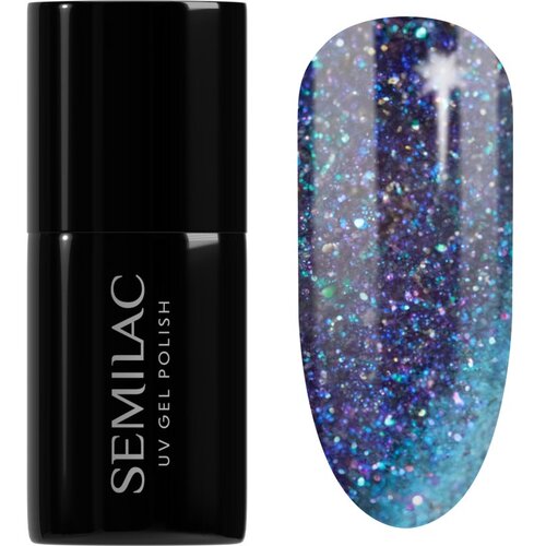 Semilac UV Hybrid Galaxy Flash gel lak za nohte z uporabo UV/LED lučke odtenek 826 Virtual Blue 7 ml Cene