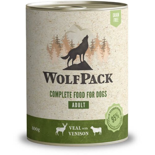 WolfPack adult - teletina in divjačina 800g Cene