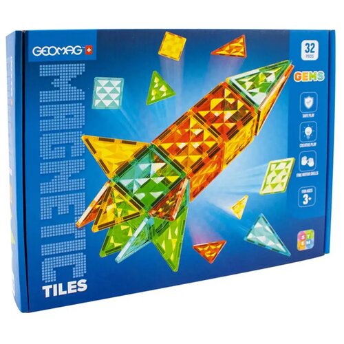 Geomagworld Geomag: Magnetne ploščice Gems Rocket, 32-delni raketni set Cene