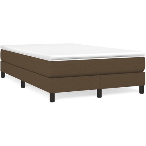 vidaXL Krevet box spring s madracem tamnosmeđi 120 x 190 cm od tkanine Cijene
