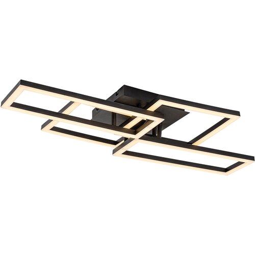 Rabalux luster Drusus, LED, 40W, 3000-6500K, 70x35cm, Crni Cene