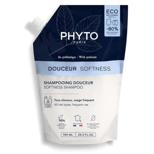 Phyto &amp;Scaron;ampon za kosu za negu i sjaj Softness, Refill pakovanje, 750ml Slike