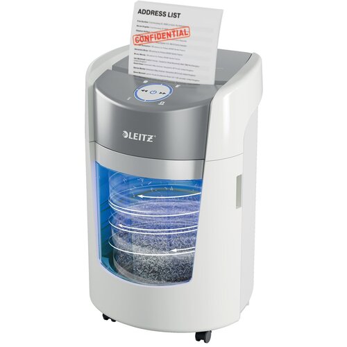 Leitz IQ OptiMax Small Office 350 Micro Cut Paper Shredder Security P5 22L - White Cijene
