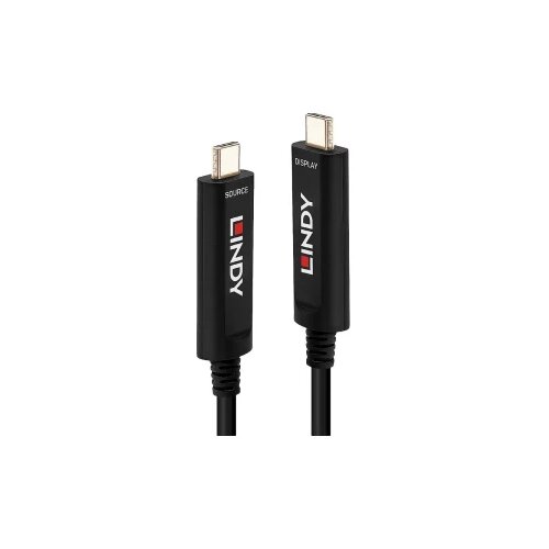 Lindy priključni kabel USB-C&amp;trade; utikač, USB-C&amp;trade; utikač 30 m crna 38505 USB-C&amp;trade; Display kabel Slike