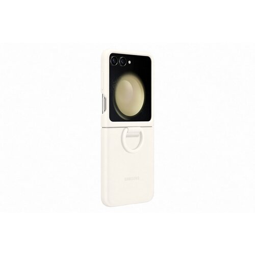 Samsung GALAXY Z FLIP5 SILICONE CASE WITH RING CREAM Slike