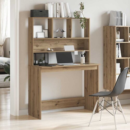  Radni stol s policama boja hrasta artisan 102x45x148 cm drveni Cijene