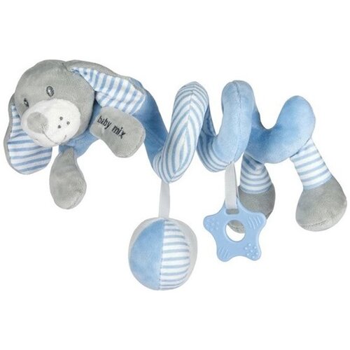 Baby Mix plišana spirala pas grey&blue Cene