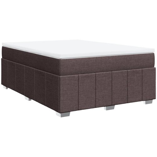 vidaXL Krevet s oprugama i madracem tamnosmeđi 140 x 190 cm od tkanine Cijene