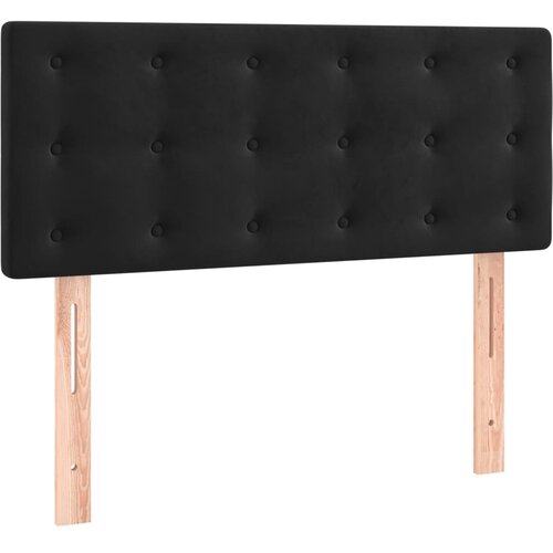 Maison Chic posteljno vzglavje - vzglavna omarica - nočna omarica črno 100x5x78/88 cm žamet, (21705737) Slike