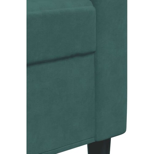 VidaXL 3-dijelni set sofa s jastucima tamnozeleni bar&amp;scaron;unasti Slike