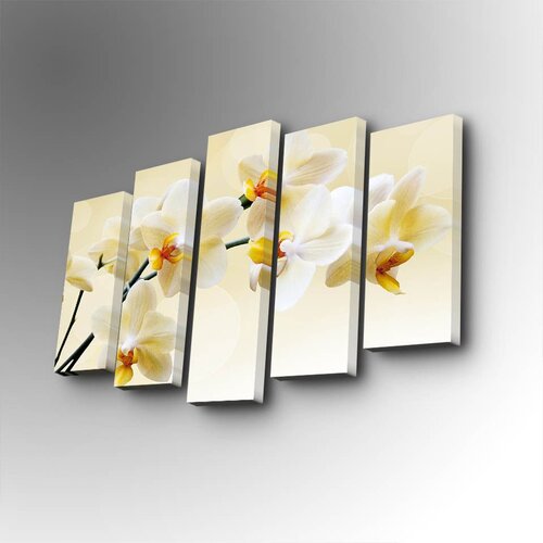 Wallity 5PUC-140 multicolor decorative canvas painting (5 pieces) Cene