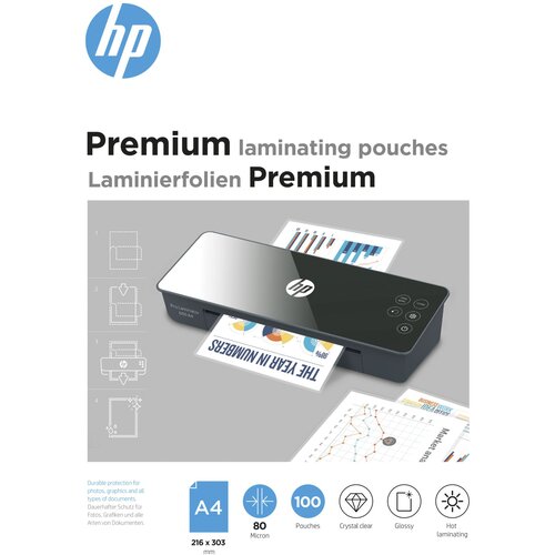 Hewlett packard HP Premium Laminating pouches A4 80 Micron Slike