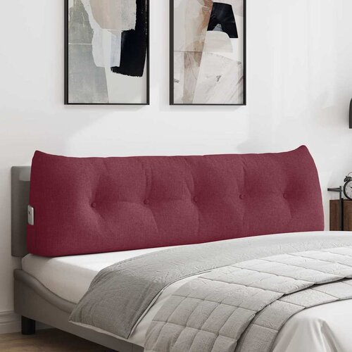 vidaXL Poglavni vzglavnik Vinorodna rdeča 160 x 24 x 50 cm blago Cene