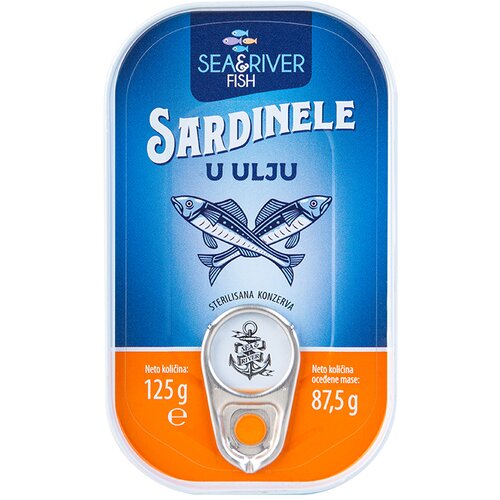 SEA&amp;amp;RIVER FISH Sardinele u ulju, 125g Slike