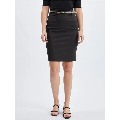 Orsay Black Ladies Pencil Skirt - Women