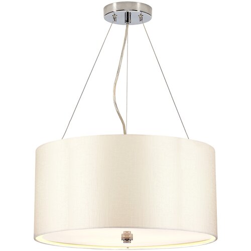 Elstead Lighting Elstead Lightbox Pearce 18" cilindrična viseča svetilka s polirano kromirano stropno ploščo, (22098345) Cene