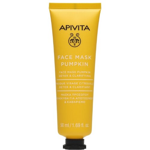 Apivita Face Mask Pumpkin regeneracijska in razstrupljevalna maska 50 ml Slike