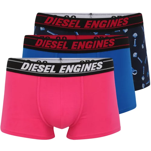 Diesel Boksarice modra / temno modra / roza / bela