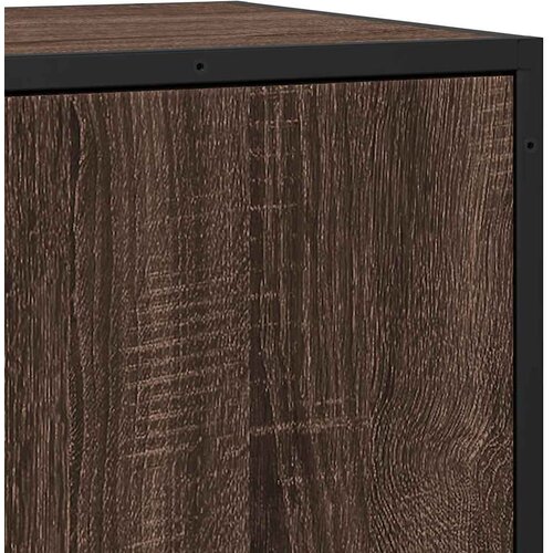  Komoda boja hrasta 68x35x76 cm konstruirano drvo i metal Slike