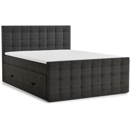 Maison de Rêve Antracitno sivi boxspring krevet s prostorom za odlaganje 160x200 cm Tasca &ndash; Cijene