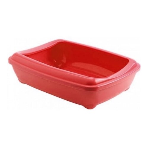 Moderna Toalet za mačke sa ramom Arist-O-Tray + Rim Jumbo, Koral Slike