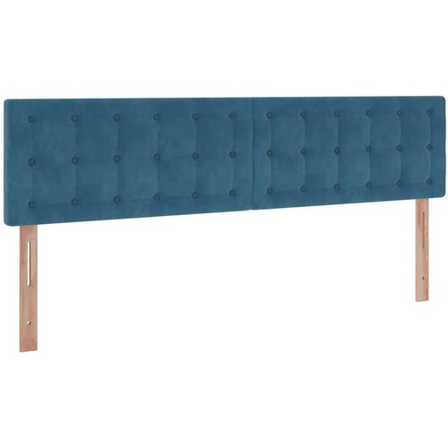 VidaXL Otomanski okvir kreveta s madracima plavi 180x200cm bar&amp;scaron;unasti Slike