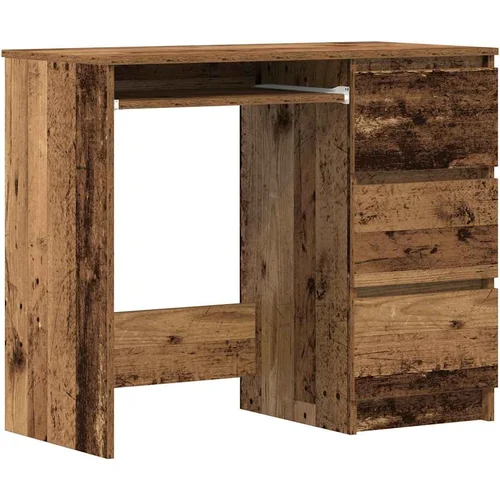 MAISON CHIC Pisalna miza - pisarniška miza - Računalniška miza Old Wood 90x45x76 cm Inženirski les, (21785541)