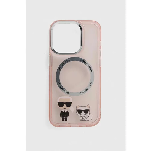 Karl Lagerfeld Etui za telefon iPhone 14 Pro 6,1" roza barva