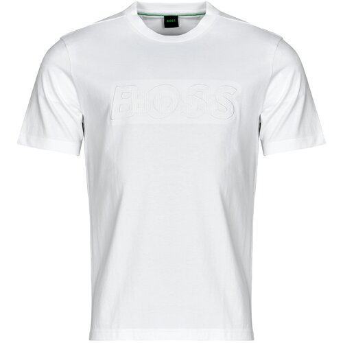 Boss Majice s kratkimi rokavi Tee DropNeedle Bela Cene