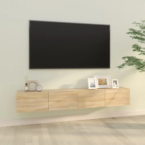 vidaXL Zidni TV ormarići 2 kom hrast 100x30x30 cm konstruirano drvo