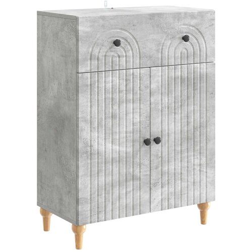 vidaXL Strani šal Betonsko siva 66 x 34,5 x 90 cm Inženirski les, (5000217914) Cene