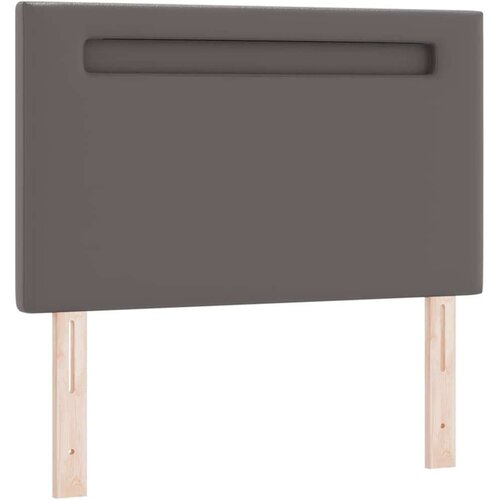  Konstrukcija kreveta s madracem Siva 120 x 200 cm Umjetna koža Slike