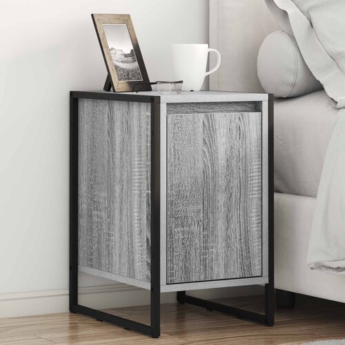 vidaXL Noćni ormarić 2 pcs Siva Sonoma 39,5 x 30 x 50 cm Cene