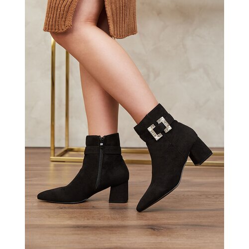Resti Black women's low stiletto boots Masemart Cene