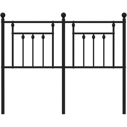  Metalno zamjensko uzglavlje crno 120 cm Slike