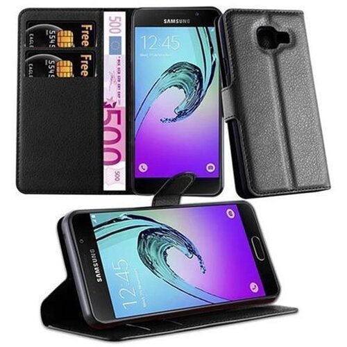 Cadorabo Ohi&scaron;je, združljivo z Samsung Galaxy A3 2016 v oksidna črna - Za&scaron;čitni ovitek z magnetnim zapiranjem, stoječo funkcijo in režo za kartice, (20557807) Cene