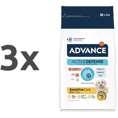 Advance Adult Mini Sensitive - losos in riž 3 x 1,5 kg Slike