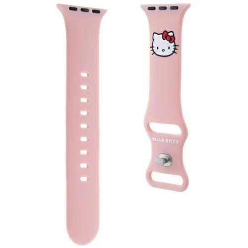 Hello Kitty silikonski pašček za uro za Apple Watch 38 / 40 mm - roza - HKAWMSCHBLP