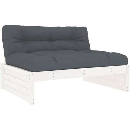 Maison Chic Sredinski kavč - Sofa - Kanape bel 120x80 cm trdna borovina, (21726833) Cene