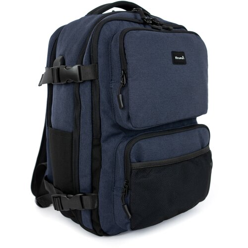 Himawari Unisex's Backpack tr23096-2 Navy Blue Slike