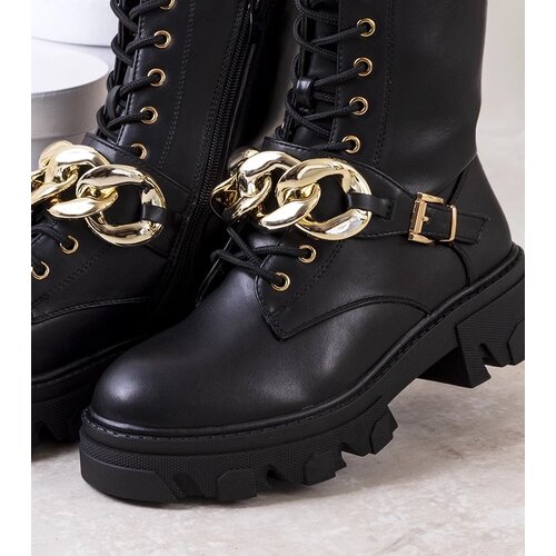 D/CEO Beige insulated boots with chain Harrison Cene